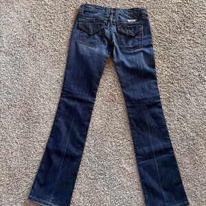 Y2K Frankie B Denim Size 2 Low Waist Flare Jeans with Heart Back Pockets